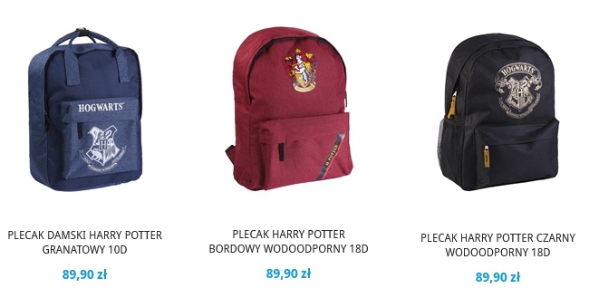 mały plecak Harry Potter